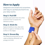 100% Natural Sleep Patches with Melatonin, Magnesium, and Lavender